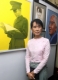 Pro-democracy leader Aung San Suu Kyi attends art exhibition