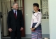 Suu Kyi meets Mitch McConnell, U.S Senator at her house on 16 Jan 2012