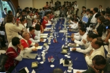 Peace Meeting between KNU and Burmese Peace Representative Group on 6th April 2012, at Sedona Hotel Yangon, Myanmar.