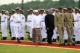 Myanmar President Thein Sein, right, Indian Prime Minister Dr.Manmonhan Singh, left, stand during MoU signing ceremony at presidential house in Naypyitaw, Myanmar, Sunday, May.27, 2012.  (AP Photo/Khin Maung Win)