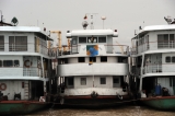 Ferries on Rangoon river