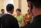 Aung San Suu Kyi talks with house speaker, Shwe Mann at the Parliament at Naypyidaw, Myanmar.