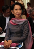 Daw Aung San Suu Kyi attend the constitution democracy workshop at Micasa hotel on Wednesday, May 8, 2013, in yangon, Myanmar.