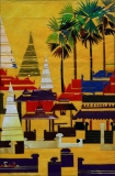 A collage by Burmese artist San Zaw Htway. (Photo: JPaing / The Irrawaddy)