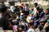 Civilians displaced by fighting between the Burma Army and Kokang rebels in Laukkai, Shan State, 17 February 2015. (Photo: JPaing / The Irrawaddy)