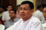 U Ye Htut, Minister for the Ministry of Information of Burma and Presidential Spokesman. ( Photo - JPaing / The Irrawaddy)