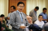 The seventh round of peace talks between Union Peacemaking Work Committee and Nationwide Ceasefire Coordination Team (NCCT) kicked off at Myanmar Peace Center on March 17 in Rangoon. Photo: JPaing / The Irrawaddy)