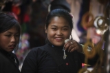 An ethnic Akha woman, who lives on the Kengtung mountainside, visits the Kengtung market on May 10, 2015. (Photo: JPaing / The Irrawaddy)