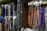 Bracelets and necklaces on display at Yo Ya May. (Photo: Tin Htet Paing / The Irrawaddy)