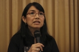 A Burmese democracy activist noted for her leadership in the 8888 Uprising  and her work with the Women's League of Burma and the Burma Partnership. (Photo - JPaing)