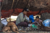 The demolition left more than 2,000 people homeless ,Kon Ta La Paung village in Rangoon’s Mingaladon Township at Pyinmabin Industrial Zone on Jan. 26, 2016. ( Photo - JPaing/ The Irrawaddy)