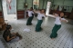 Some female Students are rehearsal training for Dancing at The State School of Fine Arts in Mandalay on May 23, 2016. ( Photo - Zaw Zaw / The Irrawaddy )
