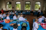 Basic education schools across Myanmar opened on June 1 as the academic year 2016-17 started. Primary students at Botatung No (6) School in Yangon on June 1, 2016. ( Photo - Pyay Kyaw / The Irrawaddy)