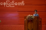 Aung San Suu Kyi attended the closing ceremony of the Union Peace Conference on September 3,2016. Photo - Pyay Kyaw / The Irrawaddy