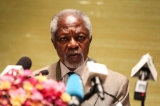 Arakan Advisory Commission Chairman Kofi Annan speaks to the media during a press conference in Rangoon at the end of his recent Burma trip on Sep 8, 2016.(Photo: JPaing / The Irrawaddy)