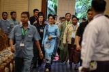 Daw Aung San Suu Kyi’s meeting with business persons in Naypyidaw on Oct 22,2016. (Photos: JPaing / The Irrawaddy)
