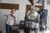 Sawbwa coffee co-founder Jason Brown explains to The Irrawaddy Reporter about his business at Sawbwa coffee headquarter on January 24, 2019. Sawbwa is a startup coffee company focusing on sourcing and selling the highest quality of coffee. Sawbwa coffee was launched its business by two british men at early 2017.  Photo - Htet Wai/ Irrawaddy