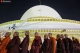The consecration of Kaunghmudaw Pagoda in Sagaing was held on March 20 along with donation of rice to 1,000 monks to mark the 82nd birthday of Sitagu Sayadaw, and opening ceremony of the world’s biggest drum. Zaw Zaw/The Irrawaddy