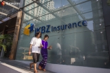 IKBZ and Myanmar Insurance building are seen on Konethal Street on April 8, 2019, Yangon, Myanmar.  Photo - Htet Wai/ Irrawaddy