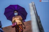 People wear protective mask to prevent theirself from covid-19 virus during coronavirus rumours spread around Myanmar on March 17, 2020.  Photo - Htet Wai/ Irrawaddy